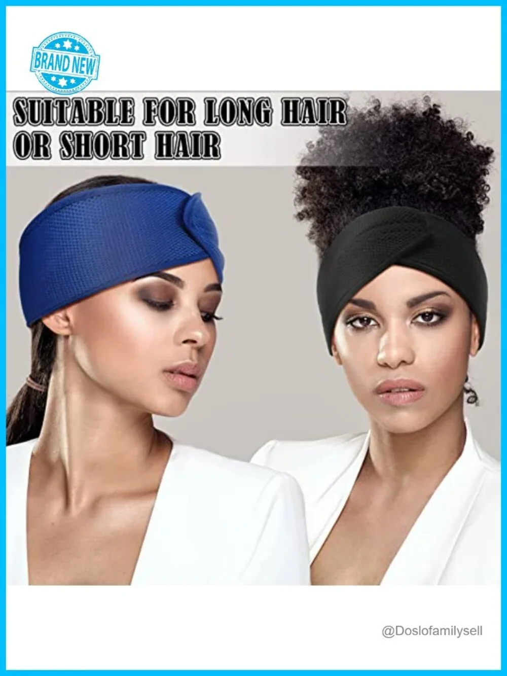 Mesh Hair Wrap for Sleeping Styling Makeup Adjustable Pixie Cut Headband